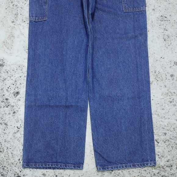 Vintage Carhartt B73 DST Faded Blue Jeans Denim Double Knee Carpenter Pant 29x32 - Picture 15 of 16